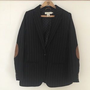 Wool, polyester blazer.